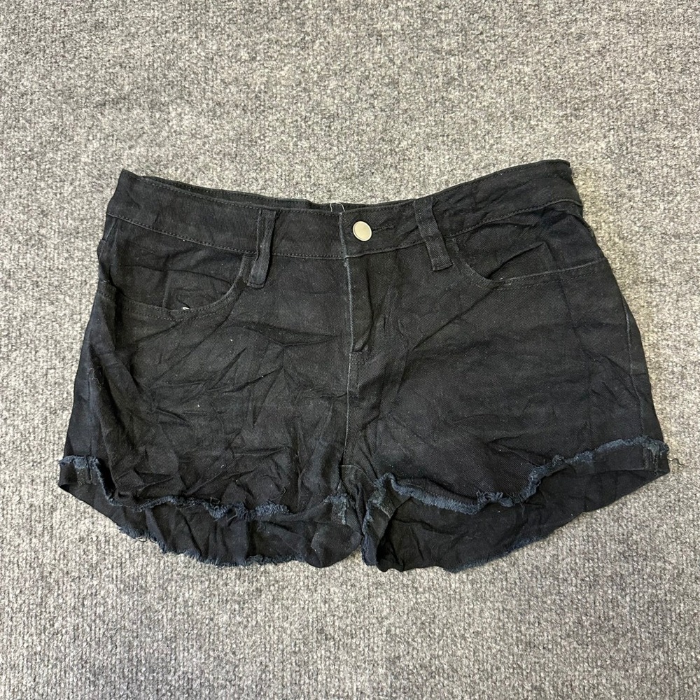 Free People Shorts Womens Size 30 Black Denim Cutoff Raw Hem Casual Summer